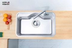 CHẬU RỬA BÁT 1 HỐ NOBINOX ROSA NN975D