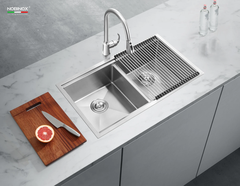 CHẬU RỬA BÁT 2 HỐ NOBINOX LUMIA NJ524