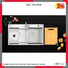 COMBO CHẬU KAFF SUS 567.94.023 & PHỤ KIỆN 567.94.058