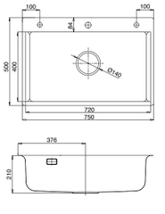 Chậu rửa bát Kluger KF8121S S75