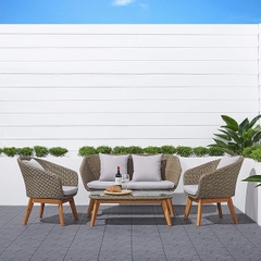 Bộ Sofa Grayton Ngoài Trời Giả Mây – Sang Trọng, Bền Bỉ & Tiện Lợi