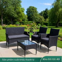 Bộ Sofa Sân Vườn Giả Mây - Patio Sofa Hàng Xuất Châu Âu