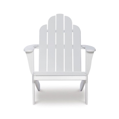 Ghế Adirondack - Silla gỗ tràm sơn trắng - ghế gỗ thư giãn sân vườn, ban công, hồ bơi