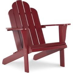 Ghế Adirondack - Silla gỗ tràm sơn đỏ - ghế gỗ thư giãn sân vườn, ban công, hồ bơi