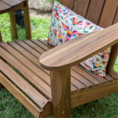 Ghế Adirondack - Silla gỗ tràm tự nhiên - ghế gỗ thư giãn sân vườn, ban công, hồ bơi