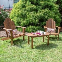 Ghế Adirondack - Silla gỗ tràm tự nhiên - ghế gỗ thư giãn sân vườn, ban công, hồ bơi