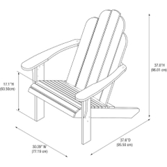 Ghế Adirondack - Silla gỗ tràm tự nhiên - ghế gỗ thư giãn sân vườn, ban công, hồ bơi