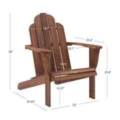 Ghế Adirondack - Silla gỗ tràm tự nhiên - ghế gỗ thư giãn sân vườn, ban công, hồ bơi