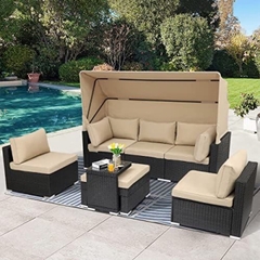 Ghế sofa ngoài trời hàng xuất châu âu - Patio sofa Giá web ~ 1500$/set