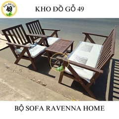Bộ Sofa Ravenna Nâu/[BỘ BÀN GHẾ NGOÀI TRỜI GỖ TỰ NHIÊN – PHÂN PHỐI CHÍNH HÃNG BỞI KHO ĐỒ GỖ 49]