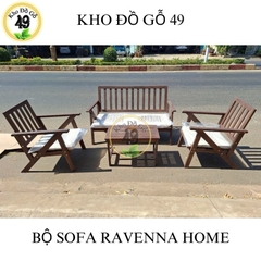 Bộ Sofa Ravenna Nâu/[BỘ BÀN GHẾ NGOÀI TRỜI GỖ TỰ NHIÊN – PHÂN PHỐI CHÍNH HÃNG BỞI KHO ĐỒ GỖ 49]