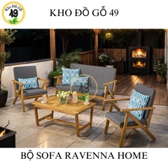 Bộ Sofa Ravenna Nâu/[BỘ BÀN GHẾ NGOÀI TRỜI GỖ TỰ NHIÊN – PHÂN PHỐI CHÍNH HÃNG BỞI KHO ĐỒ GỖ 49]