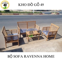 Bộ Sofa Ravenna Vàng/[BỘ BÀN GHẾ NGOÀI TRỜI GỖ TỰ NHIÊN – PHÂN PHỐI CHÍNH HÃNG BỞI KHO ĐỒ GỖ 49]