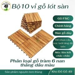 VỈ GỖ LÓT SÀN BAN CÔNG/SÂN VƯỜN – GỖ TỰ NHIÊN XUẤT ÂU, CHẤT LƯỢNG CAO