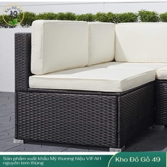 Bộ Sofa Venice Ngoài Trời 7 Món Cao Cấp | Đệm Oeko-Tex | Chống Nước UV | Ghế Sân Vườn Villa Cafe Resort