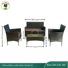 Bộ Sofa Sân Vườn Giả Mây - Patio Sofa Hàng Xuất Châu Âu