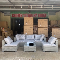 Bộ sofa Siesta Modul sân vườn, ngoài trời khung nhôm cao cấp- Patio Sofa