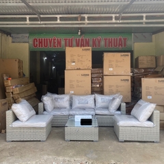 Bộ sofa Siesta Modul sân vườn, ngoài trời khung nhôm cao cấp- Patio Sofa
