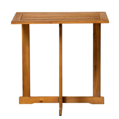 Bàn gỗ ban công gấp gọn xuất Âu- gỗ tràm tự nhiên phủ dầu. KT: D75xR45xC74cm