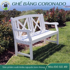 Ghế băng gỗ ngoài trời Vifah Coronado 2 chỗ