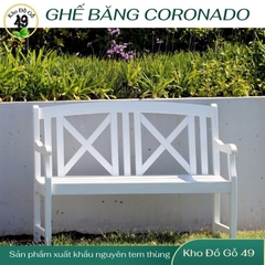 Ghế băng gỗ ngoài trời Vifah Coronado 2 chỗ