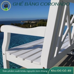 Ghế băng gỗ ngoài trời Vifah Coronado 2 chỗ