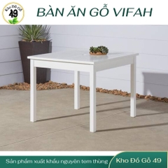 Bàn Ghế Ăn Gỗ Tràm Sơn Trắng – Thương Hiệu VIFAH