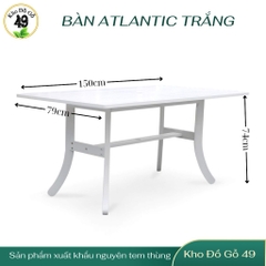 Bàn Ghế Ăn Gỗ Tràm Sơn Trắng – Thương Hiệu VIFAH