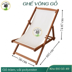 Ghế võng gỗ– Ghế tắm nắng – Ghế sân vườn gỗ tràm tự nhiên