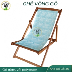 Ghế võng gỗ– Ghế tắm nắng – Ghế sân vườn gỗ tràm tự nhiên