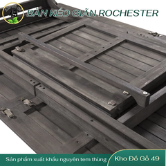 Bàn Ăn Rochester Gỗ Ngoài Trời V1294 Kéo Giãn Thông Minh – Gỗ Tràm FSC Chống Nước – Chính Hãng Kho Đồ Gỗ 49