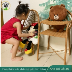 Ghế búp bê BJD xuất Úc & New Zeland- Ghế mây PP rattan hình quả trứng
