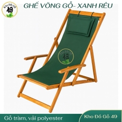 Ghế Võng Thư Giãn Sân Vườn Gỗ Acacia – Gấp Gọn, Tiện Lợi, Đa Màu Sắc