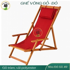 Ghế Võng Thư Giãn Sân Vườn Gỗ Acacia – Gấp Gọn, Tiện Lợi, Đa Màu Sắc