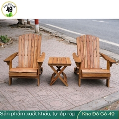 Bộ 2 ghế Adirondack tặng bàn- Plant Theatre