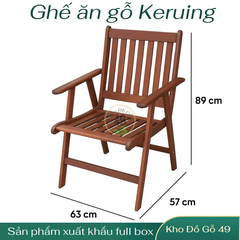 GHẾ ĂN GỖ DẦU TỰ NHIÊN TRONG NHÀ & NGOÀI TRỜI