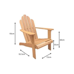 GHẾ ADIRONDACK MIMOSA GỖ EUCALYPTUS NGOÀI TRỜI – THƯ GIÃN SANG TRỌNG CHO SÂN VƯỜN, HỒ BƠI, BAN CÔNG