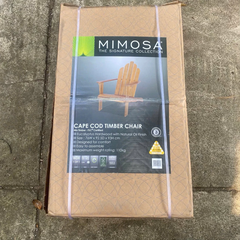 GHẾ ADIRONDACK MIMOSA GỖ EUCALYPTUS NGOÀI TRỜI – THƯ GIÃN SANG TRỌNG CHO SÂN VƯỜN, HỒ BƠI, BAN CÔNG