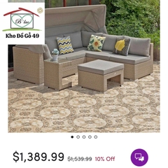 Ghế sofa ngoài trời hàng xuất châu âu - Patio sofa Giá web ~ 1500$/set