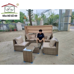 Ghế sofa ngoài trời hàng xuất châu âu - Patio sofa Giá web ~ 1500$/set