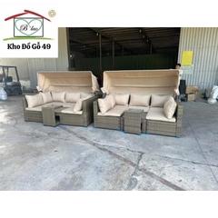 Ghế sofa ngoài trời hàng xuất châu âu - Patio sofa Giá web ~ 1500$/set