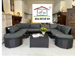 Sofa ngoài trời hàng xuất châu âu - Patio sofa giá web 1500€