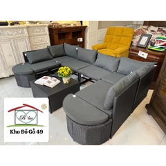 Sofa ngoài trời hàng xuất châu âu - Patio sofa giá web 1500€