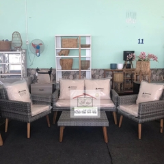 Bộ sofa ngoài trời 4 món hàng xuất châu âu - Patio sofa