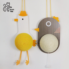 Cào móng treo tường/ dán kính dễ thương - Cào móng thừng/sisal decor - Tiệm Mèo Moa