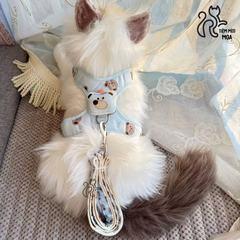 Yếm/ dây dắt gấu nâu cho thú cưng - Tiệm Mèo Moa