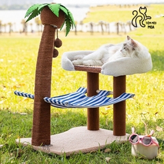 Cattree cây dừa mùa hè có võng - Tiệm Mèo Moa