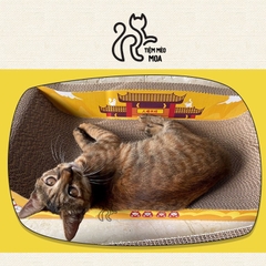 🌿[CÓ SẴN] Cào móng Sofa giường nằm cao cấp - Cào móng cho mèo giảm căng thẳng - Tiệm Mèo Moa