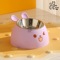 Chén ăn inox thỏ dễ thương cho thú cưng - Tiệm Mèo Moa