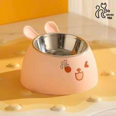 Chén ăn inox thỏ dễ thương cho thú cưng - Tiệm Mèo Moa